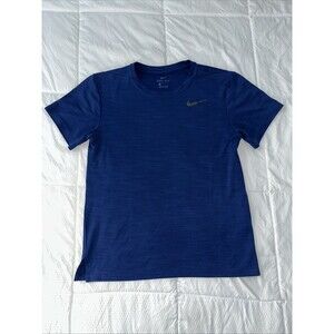 Nike Mens Dri Fit Short Sleeve Navy Blue T Shirt Size Small